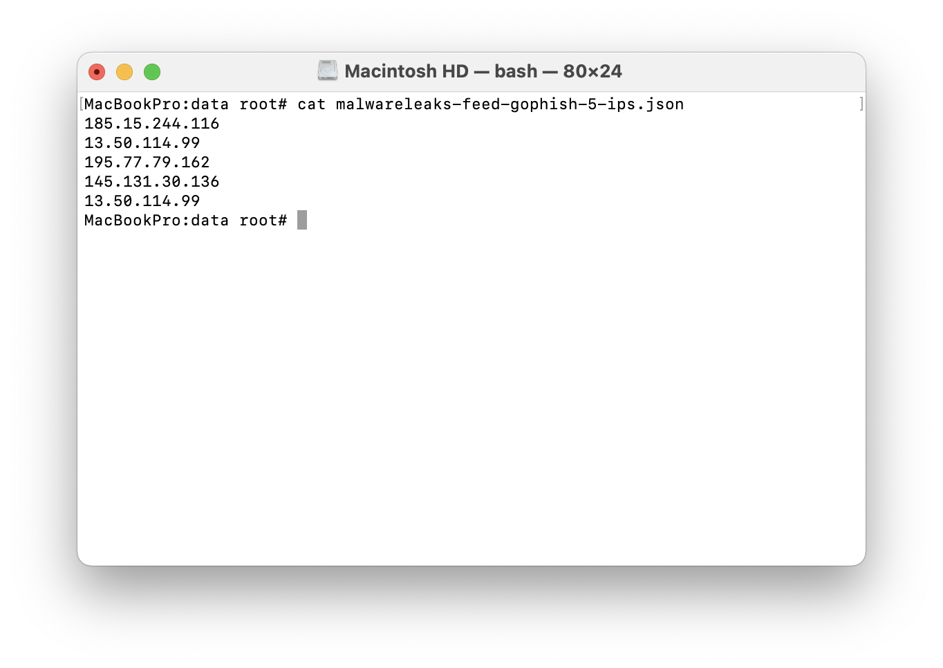 malware IP feed